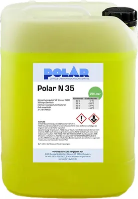 Produktbild von Polar N-MEG Glykol Frostschutzmittel, Monoethylenglykol 35% Gemisch 20 Liter