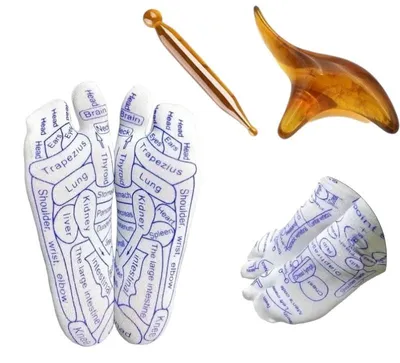 Obrázok produktu pre Reflexologické ponožky na masáž nôh, veľkosť 36-40