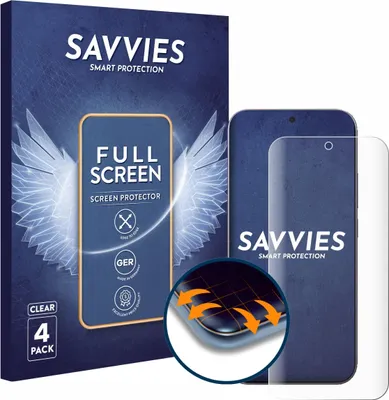 Produktbild von 4x Savvies Fullscreen Schutzfolie für Xiaomi 17 Pro Max Displayschutz Folie Fullcover Klar Transparent
