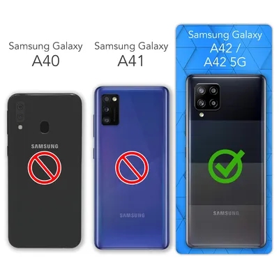 Produktbild von EAZY CASE - TPU Hülle für Samsung Galaxy A42 5G, TPU Case stoßfeste Handyhülle, weiches Cover mit Kameraschutz, Silikonhülle in Dunkelblau
