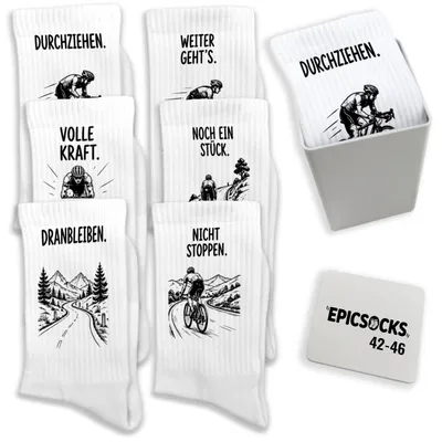 Produktbild von epicsocks Fahrrad Abenteuer Socken in 42-46 im