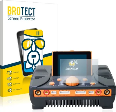 Produktbild von BROTECT Schutzglas für Junsi iCharger 406 Duo Schutzfolie Panzer Folie Glas Display Schutz klar