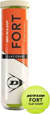 Produktbild von Dunlop Tb Fort Sandplatz 4er Tennisballbox Durchsichtig 18 x 4 Balls Durchsichtig 18 x 4 Balls