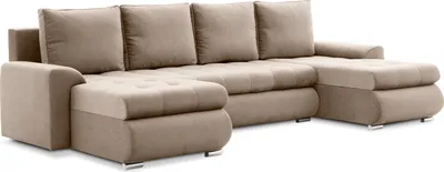 Produktbild von Ecksofa mit Schlaffunktion,  3 Bettkästen, U-förmig, Schlaffläche 270x140cm, Beige