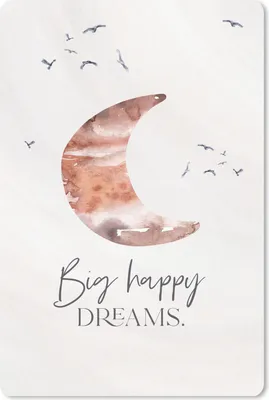 Produktbild von MuchoWow® Mauspad Mousepad Kinder - Sprichwörter - Große glückliche Träume - Jungen - Mädchen - Aquarellieren 18x27 cm - Mousepads - Maus Mat - Pad - Mausunterlage