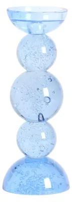 Produktbild von Light & Living - Kerzenständer ITINGA - Blau - 10x10x26.5 cm