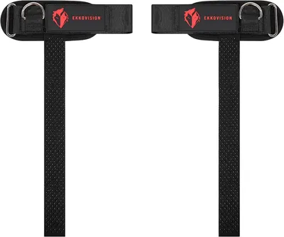 Imagen del producto de Correas para levantamiento de pesas con aro en D, mejora el agarre, ajustables, de nylon, para entrenamiento de fuerza