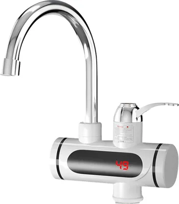 Image de Robinet d'eau chaude électrique, chauffage instantané, affichage numérique LED, 220V EU
