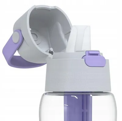 Dafi Solid Filterflasche aus Tritan, 500 ml, Lavendel, Aktivkohlefilter - Produktansicht 2