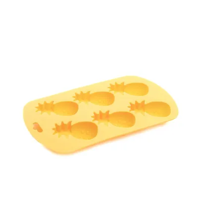Obrázok produktu pre Forma na kocky ľadu Forma na kocky ľadu Forma na ľad ĽADOVÉ LETO žltá 19x11,5cm HOMLA