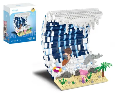 Produktbild von Bausatz mini KOCO Surfwelle Kunststoff 1471ks in der Schachtel 15x20x8cm