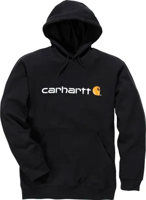 Produktbild von Carhartt Signature Logo Midweight Hoodie (Black,L)