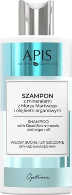 Zdjęcie produktu dla Apis - Optima - Szampon z minerałami z Morza Martwego i olejkiem arganowym 300ml