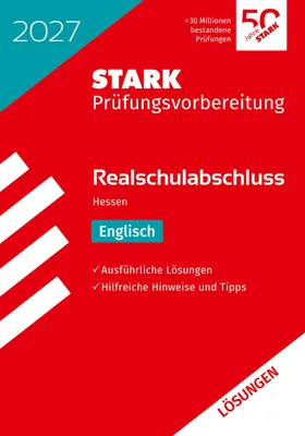 Produktbild von STARK Lösungen zu Englisch - Realschulabschluss 2027 Hessen - Prüfungsvorbereitung