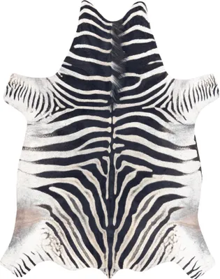 Immagine prodotto di Tappeto Imitazione pelle di bovino, Zebra G5128-1 pelle nera bianca multicolore 180x220 cm