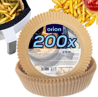 Zdjęcie produktu dla Jednorazowy papier do pieczenia Jednorazowy papier do frytownic Air Fryer wykonany z papieru 16 cm 200 szt.