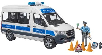 Obrázok produktu pre BRUDER 02683, Policajné auto, 4 rok / roky, LR44, Akrylonitrilbutadienstyren (ABS), Plast, Biela