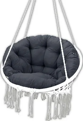 Immagine prodotto di AMPO Cuscino per altalena sospesa, cuscino per sedia sospesa, altalena in rattan, cuscino per bozzolo sospeso