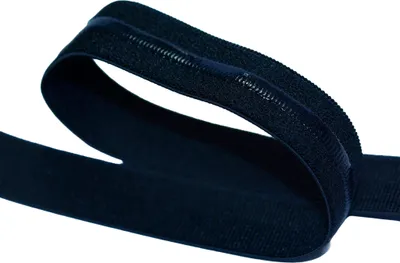 Gummilitze mit Silikonstreifen 10m x 10mm Gummiband elastisches Band rutschfest Farbwahl dunkelblau