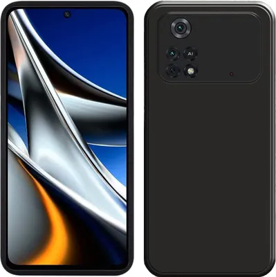 Produktbild von Xiaomi Poco X4 Pro 5G Hülle, Flüssig Silikon Weich Gummi Schutzhülle für Xiaomi Poco X4 Pro 5G Black