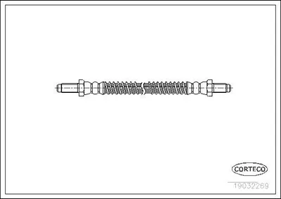 Produktbild von CORTECO 19032269 Bremsschlauch Hinten für SUZUKI Samurai SUV (SJ)