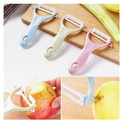 Produktbild von Keramik Schäler Set - 3 Stück Obst- und Gemüse-Schäler mit Keramikklinge