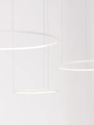Produktbild von Nova Luce PURPLE LED Pendelleuchte Weiß 80W Warmweiss 150x130cm dimmbar 9210313