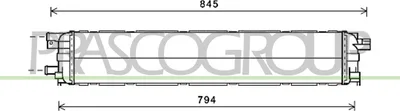 Produktbild von PRASCO AD024R017 Kühler Wasserkühler Motorkühler für AUDI A4 Avant (8K5, B8) A6 Avant (4G5, 4GD, C7) Q5 (8RB) A5 Sportback (8TA) A4 Limousine