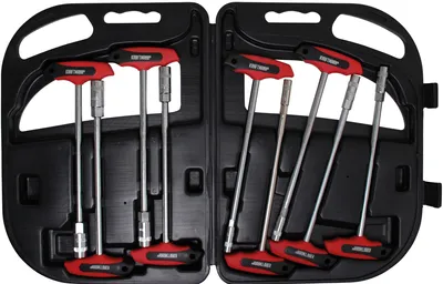 Produktbild von KRAFTMANN 7881 T-Griff-Steckschlüsselsatz, 6 - 14 mm, 9-tlg.