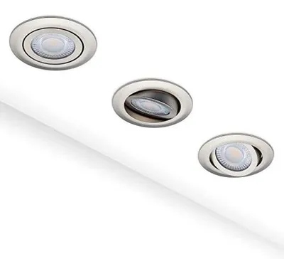 Zdjęcie produktu dla Reflektory sufitowe LED spot 3 sztuki 5W 350 lm 3000K ciepła biel obrotowe