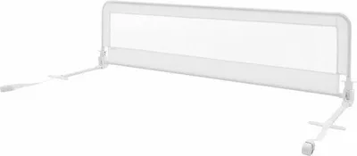Image de Barrière de lit réglable pour bébé, blanche, 150 cm, avec sangle de sécurité