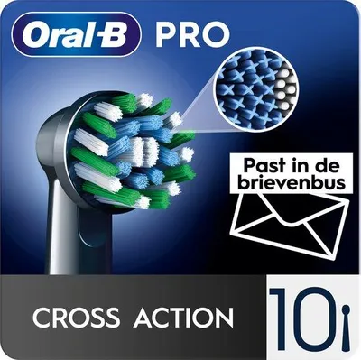 Produktbild von Oral B Oral B - 10x Bürstenköpfe - Cross Action Schwarz