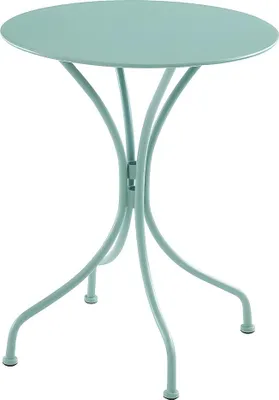Produktbild von Runder Gartentisch  aus Metall – Durchmesser 60 cm – Farbe: Mandelgrün - MIRMANDE