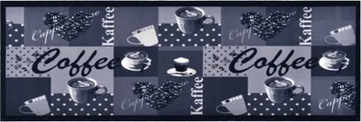 Produktbild von Küchenbodenmatte Waschbar Kaffee Blau 45x150 cm