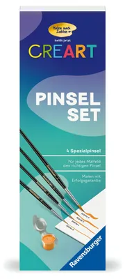 Produktbild von CreArt, Malen nach Zahlen Zubehör - Pinselset in Blechdose