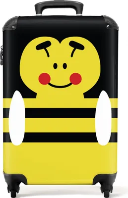 Produktbild von NoBoringSuitcases.com® - Gelber Kinderkoffer - Koffer gelb - 55x35x25Handgepäck Koffer 55x35x20 cm, 36L,