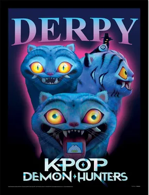 Immagine prodotto di Cacciatori di demoni K-Pop - Poster con cornice, Stupid Tiger PM12491 (40 cm x 30 cm) (Multicolore)
