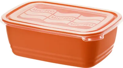 Productafbeelding van Rotho Magnetronbestendige bak 1,9 liter, ECO, rood/transparant; 906719