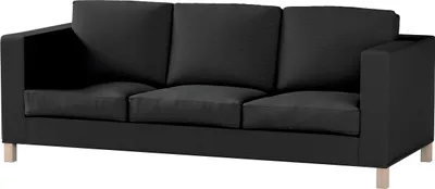 Produktbild von Dekoria Bezug für Karlanda 3-Sitzer Sofa nicht ausklappbar, kurz, schwarz, Bezug für Karlanda 3-Sitzer, kurz