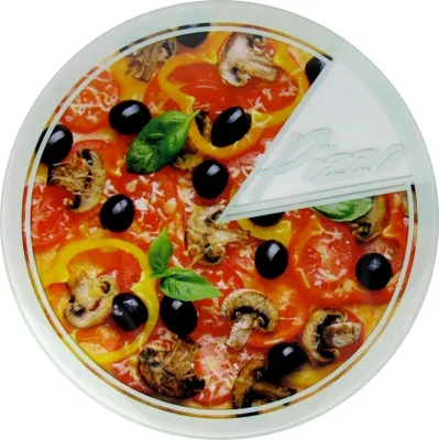 Produktbild von Pizzaplatte - Servierplatte - Pizzaplatte aus Glas – Ø 30cm (1 Stück)