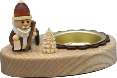 Obrázek produktu pro Stojánek na čajovou svíčku Father Christmas výška 5 cm NOVINKA