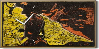 Produktbild von Leinwand Wanduhr Wandkunst Uhr Geräuschlos Kunstdruck 60x30 Auti Te Pape - weiße Hände