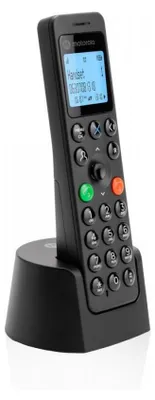 Produktbild von Motorola DOT411, DECT-Telefon, Kabelloses Mobilteil, Freisprecheinrichtung, 200 Eintragungen, Anrufer-Identifikation, Weiß