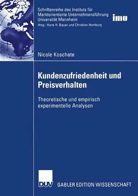 Obrázek produktu pro Kundenzufriedenheit und Preisverhalten