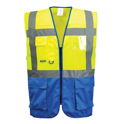 Image de Portwest C476 WARSCHAU EXEKUTIV WESTE Jaune/Royal Gr. XXL