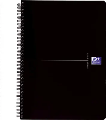 Image de Oxford Collegeblock "Smart Black", DIN A4+, noir, ligné