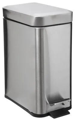 Obrázok produktu pre Odpadkový kôš, obdĺžnikový, 5 l, matný, sivý - 5five Simple Smart