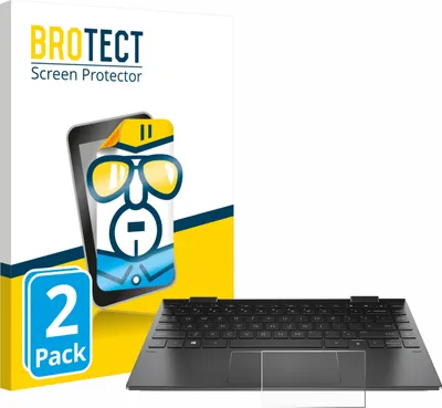 Produktbild von 2x Für HP Envy x360 (13-X) (NUR Touch Trackpad) Schutzfolie BROTECT Displayschutz Display Schutz Folie Klar Transparent