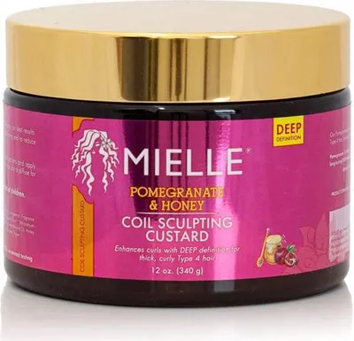 Produktbild von Mielle Organics Pomegranate & Honey Coil Sculpting Custard for Curly Type 4 Hair 340g
