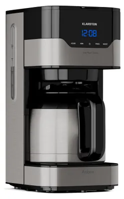 Produktbild von Klarstein 1,2 L Kaffeemaschine mit Thermoskanne und Timer, Kaffeemaschine Filtermaschine für 10 Tassen, 800 W Filter Kaffeemaschine Groß, Filterkaffeemaschine mit Edelstahl-Thermoskanne für Kaffee